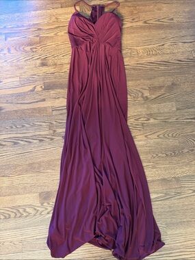 DB Studio Elegant Women's Burgundy Evening Gown Size 6